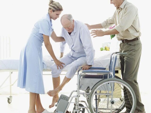 Pacjent nie jest w stanie samodzielnie poruszać się bez specjalnego urządzenia